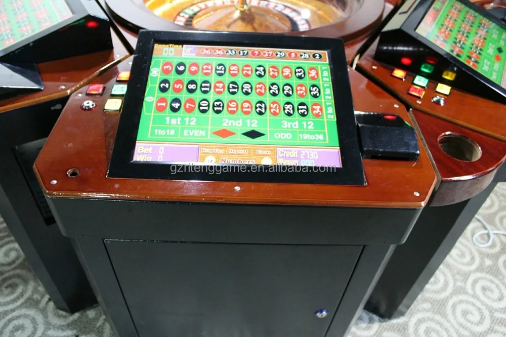 6/8/12 Seats Touch Screen Roulette Machine Casino Gambling Roulette 1pc