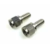 Home Brew Chromed Copper Swivel Nut - 1/4inch Flare x 1/4inch Barb Homebrewing Pump fitting