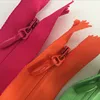 Red / Orange / Green cloth tape nylon invisible zipper