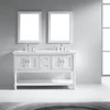 Furniture Manufacturer Solid Wood Double Sink Bathroom Cabinets