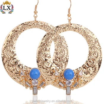 Elx 00010 Bulk Hoop Arabic Gold Earring Designs Women Statement Elx 00010 Bulk Hoop Arabic Gold Earring Designs Women Statement Indian Earrings