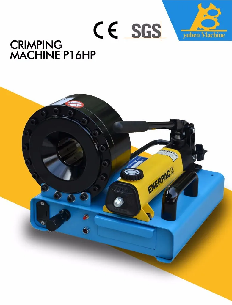 finn power hydraulic hose crimping machine yb p16hp for hose 1 2sn
