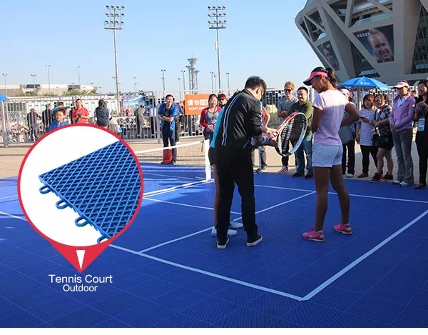 outdoor tennis court