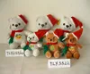 Christmas Bears White Christmas Message Teddy Bear with a red jumper with 'You make my life Merry' embroidered on it