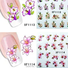 20pcs Opp pack nail art water transfer sticker diy nail stickers gel polish capsule ongle colla
