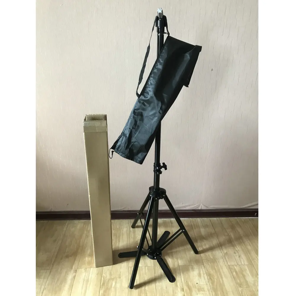 专业美发沙龙可调节人体模特三脚架支架理发训练头三脚架金属假发支架