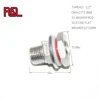 Stainless Steel Weldless Bulkhead Fitting - 1/2 NPT Homebrewing, New Bar Accessories water fittings Equipment wine Beer Brewing