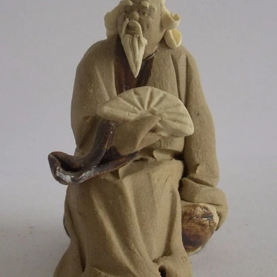 
High Fired Hand Made Clay Figurine 