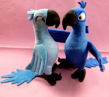 blue parrot soft toy