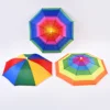 Custom Fashion Rainbow Umbrella Hats White Wholesale Customized Umbrella Hat Cap