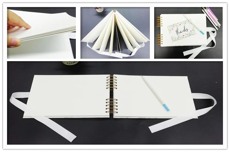 product-Dezheng-Guangzhou photo album manufacturer spiral bound DIY marble leather photo album for 5-4
