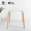 Best price modern design mdf home kitchen office white coffee wood dining table