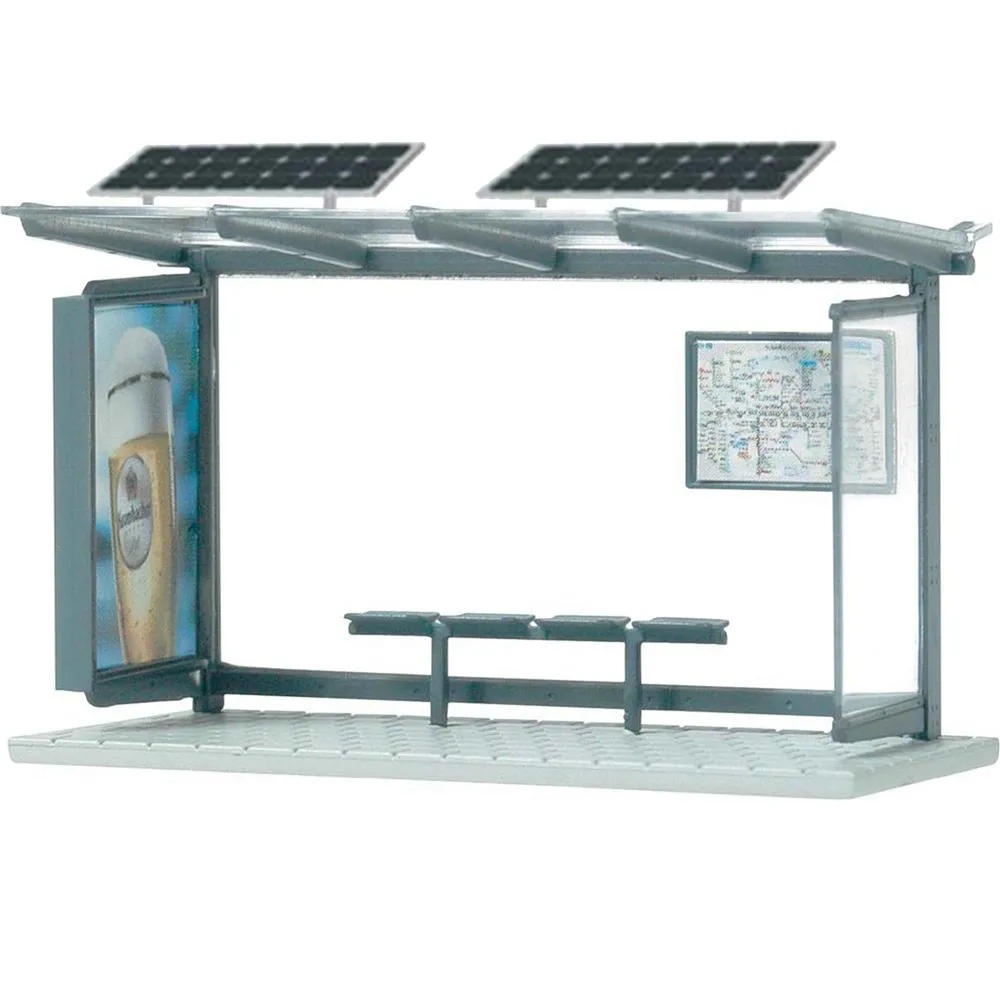 product-Smart Multifunction Outdoor Advertising Steel Bus Stop Shelter-YEROO-img-4