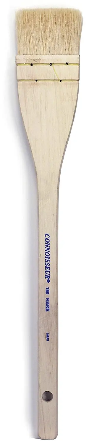 Size 6 da Vinci Varnish /& Priming Series 11245 Professional Hake Brush 11245-6 White Goat Hair with Plainwood Handle