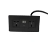 Baiyou US/UK/Univerasal TR power outlets socket strip with 2 USB and Type-C port&overload protection&Aluminium/Plastic Cover