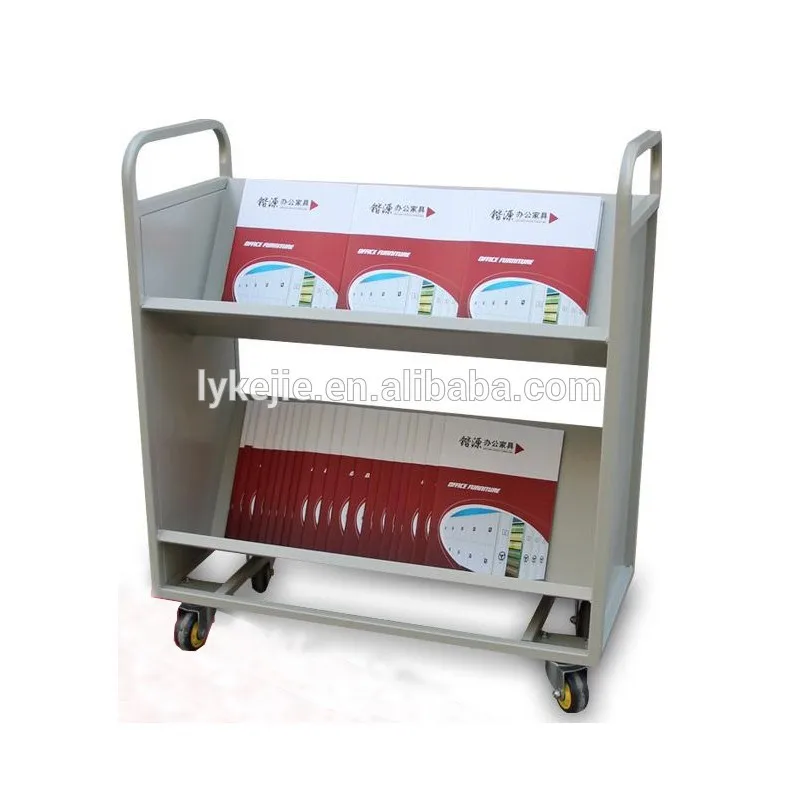 Library Book Carrier Acrylic Metal Cart With Wheels Library Book Carrier Acrylic Metal Cart With Wheels