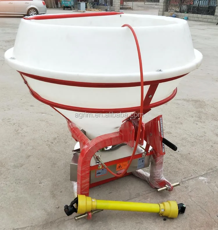 Large Capacity Plastic Barrel Spreader Tractor Mounted Pto Driven