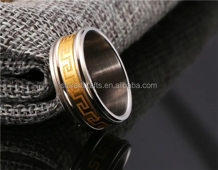 Fashion 316l Stainless Steel Gay Wedding Rings Gay Men Ring 18k Gold
