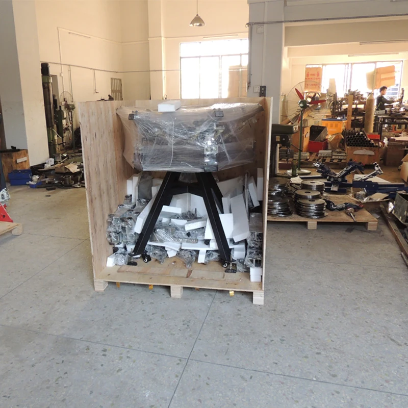 product 12 station manual t shirt cloth screen printing machine high quality 12 colors rotating garment screen printer-17