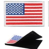 Tactical USA Flag Patch White border Embroidery American Flag Military Uniform Emblem Patches