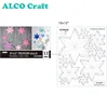 Assorted color star design wall art cardstock craft paper stack