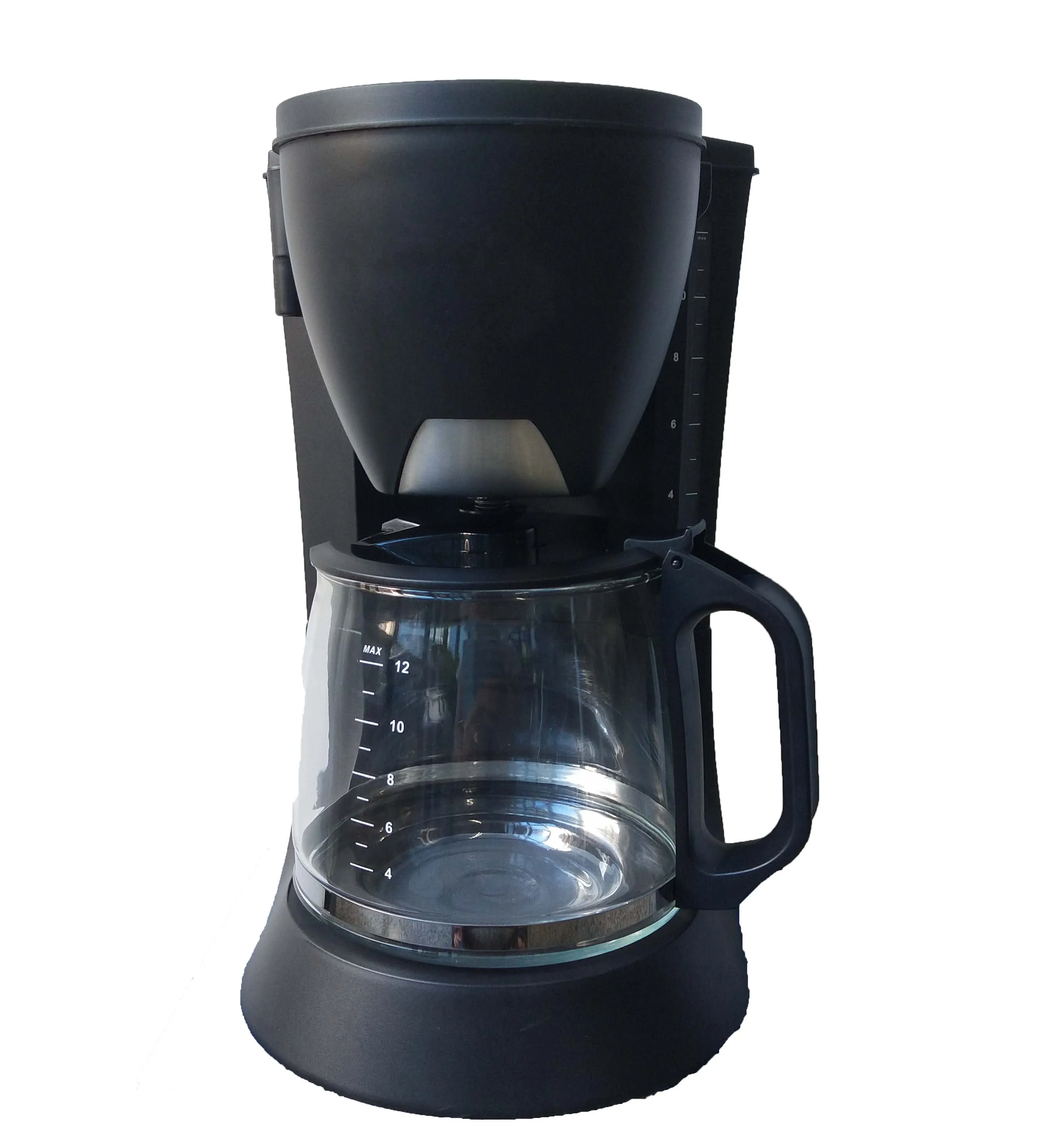 10 Cup Drip Coffee Machine 1.2l Electric Black Electric Coffee Maker
