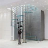 Indoor Small Glass Spiral Staircase with Laminated Glass Step