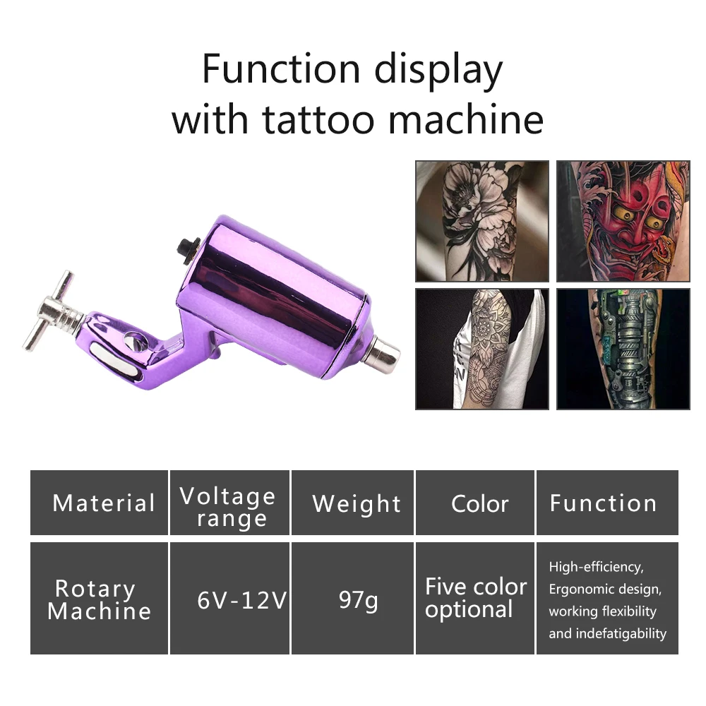 Yilong New Arrival Plasric Rotary Tattoo Machine Tattoo Kit