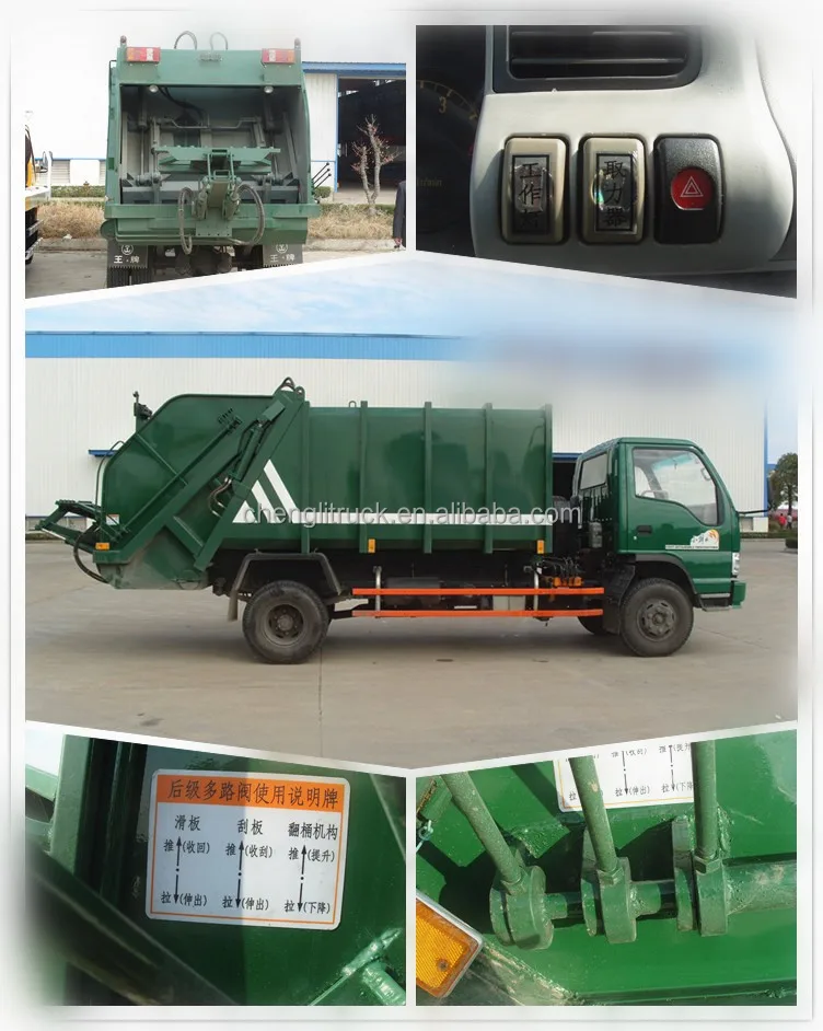 14cbm Garbage Compactor Truck Light Duty Garbage Truck Waste Compressor