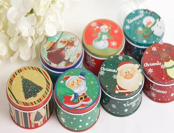 Small Round Decorative Christmas Metal Candy Tins - Buy Candy Tins ...