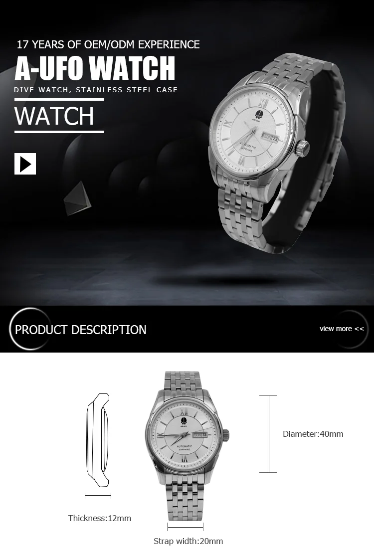 High Quality Stainless Steel Watch Case 316l Automatic Watch Buy