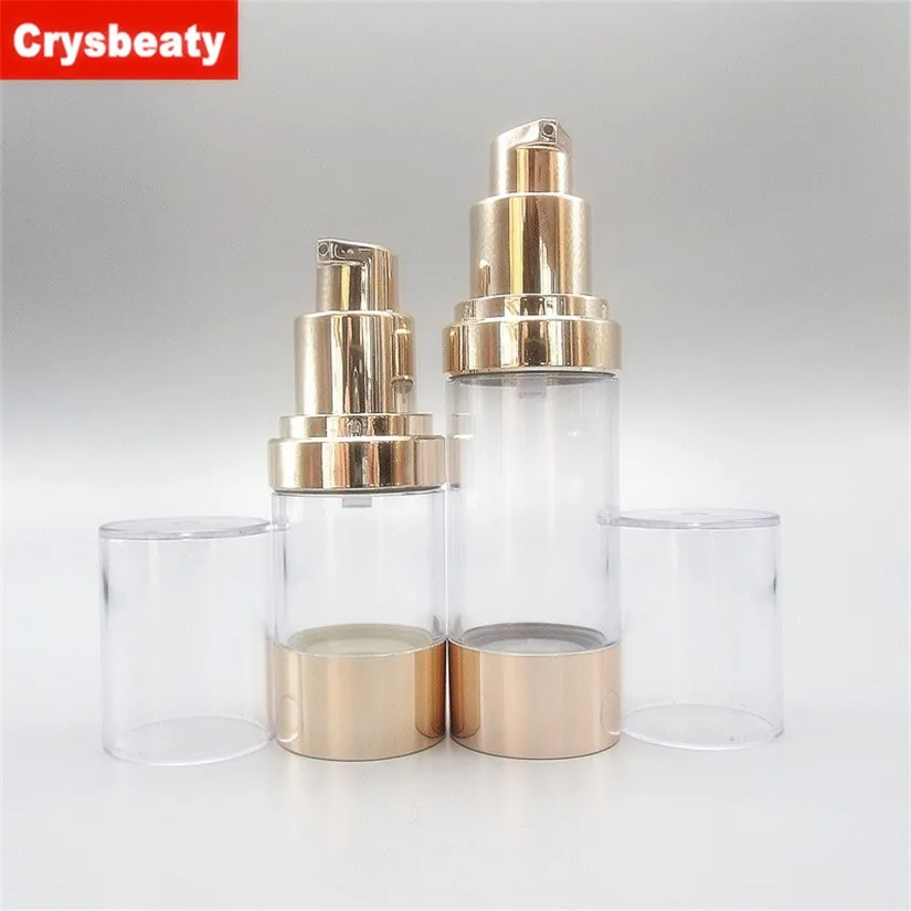 Fast Delivery High Quality 30ml Rose Gold Airless Pump Bottle With Gold ...