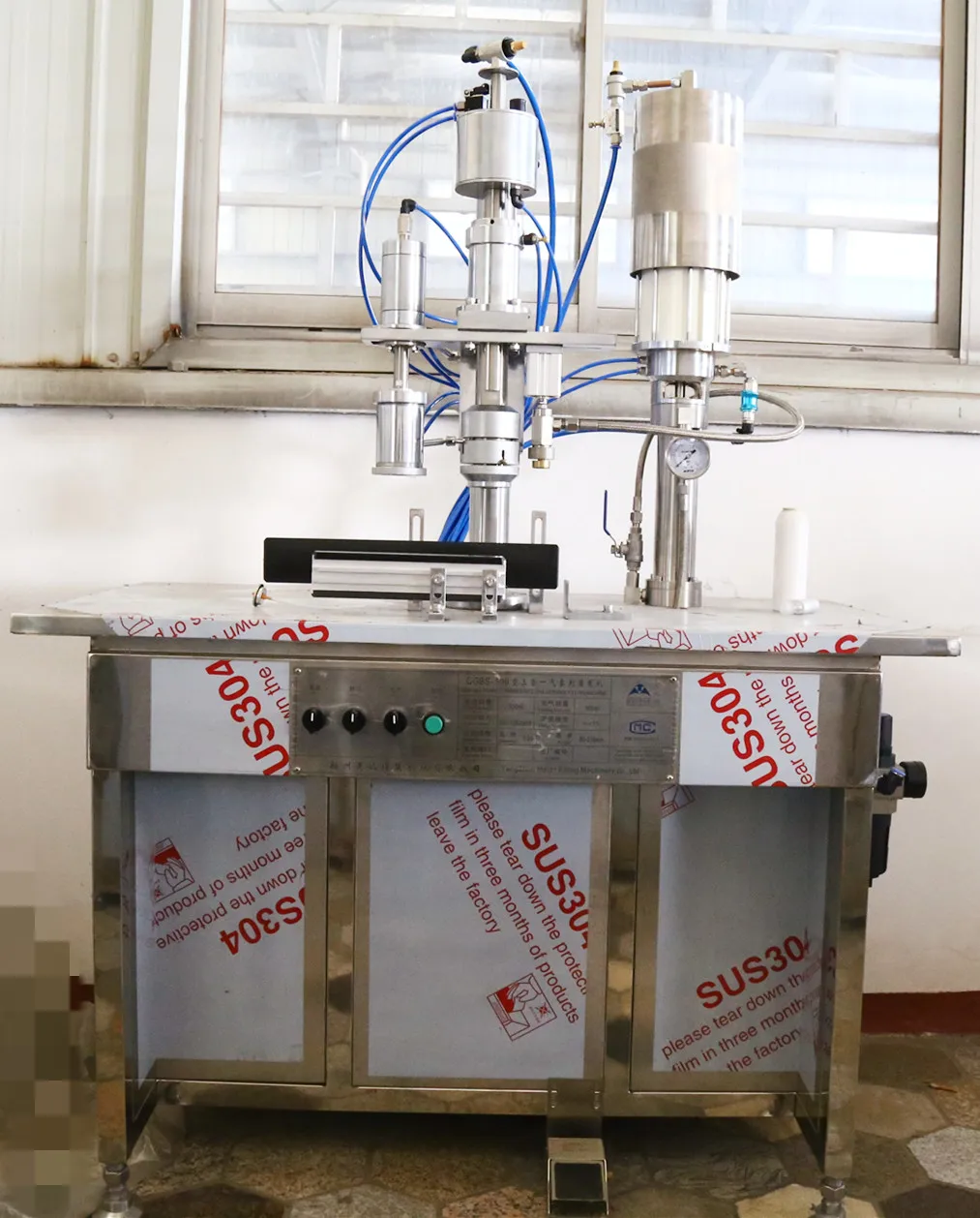 Semi Automatic Lpg Gas Butane Gas Butane Gas Cassette Filling Machine