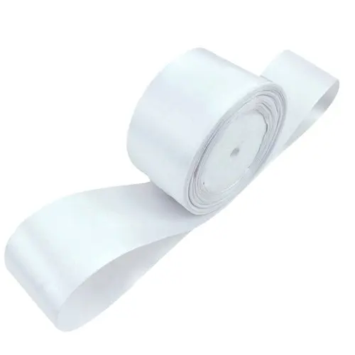 TOOGOO(R) 1 roll (25 yards/roll) 2'' (50mm) single face Satin Ribbon Webbing Decoration Gift Christmas Ribbons(white)