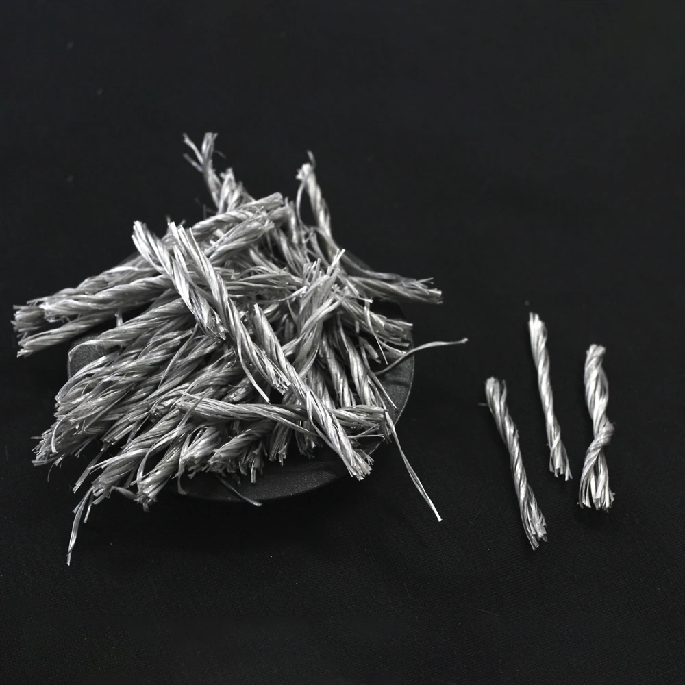 
SynHua-31 macro synthetic fiber price twisted bundle pp fiber for concrete reinfrocement curved for cement additive 