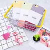 Simple Letter For iPhone 6 Case Joint Color Soft Silicon Back Cover Case For iPhone 6 Plus Case
