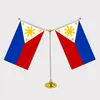 custom polyester different size philippines table meeting desk flag