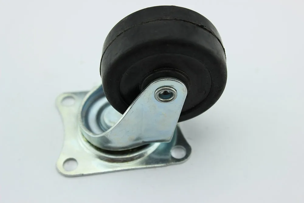 1.5"/2"/3" Ball Bearing Rubber Fixed Or Rotatable Adjustable Caster