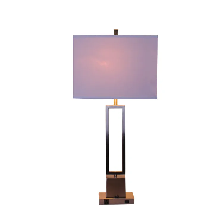 2019 new indoor metal desk lamp modern/Brushed Nickel  metal light/Metal table lamp usb