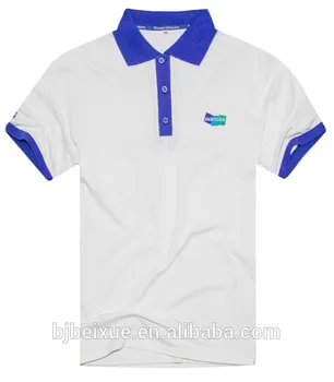 blue and white t shirt