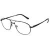 Italy Design Fashion Eye Glasses Frames Double Bridge Metal Optical Frames with Nickle Free Plating for Men