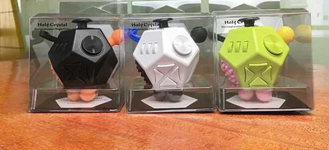 12 Sides Fidget Cube Stress Relieves Abs Silicone Jumbo Fidget Cubes Kids Toys - Buy Fidget Cube 