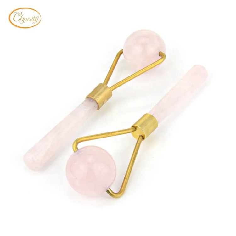 Wholesale factory directly sell Massage Anti-Aging Facial Tool natural rose quartz Crystal jade Roller for face and body
