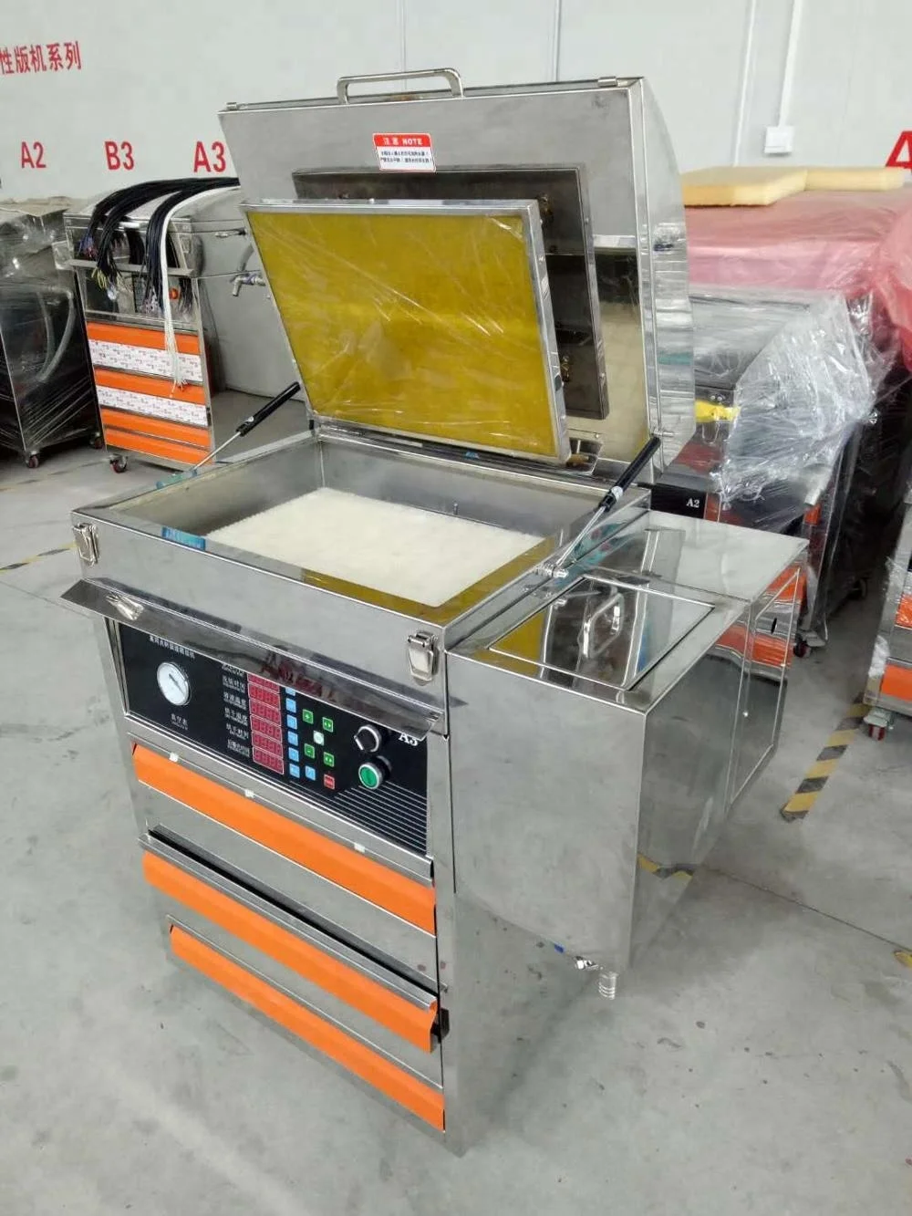 Water Washing Flexo Plate Making Machine / Photopolymer Block Making