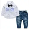 2019 Spring Boy's 2pcs Clothing Sets Shirt+Jean Outfits Sets