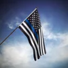 Factory Made Digital Print Polyester Thin Blue Line American Flag