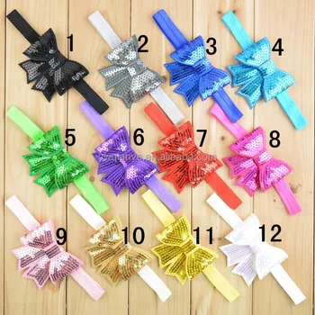 Children Accessories Pretty Baby Hair Bow With Elastic Band