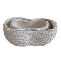 Decorative Flower Pot Terra Cotta Green