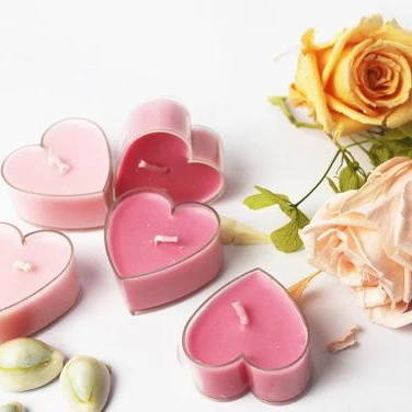 Pink Heart Series Romantic Gift For Proposal Tealight Candles On Sale