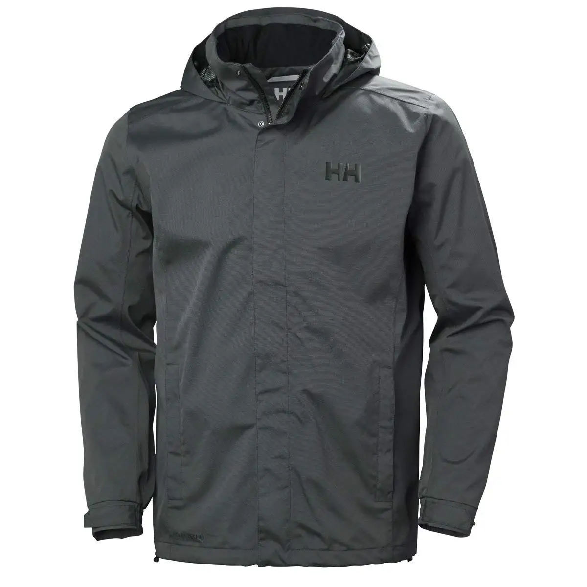 Helly Hansen Men's Dubliner Jacket Waterproof, Windproof, Breathable Shell Rain Coat with Packable Hood